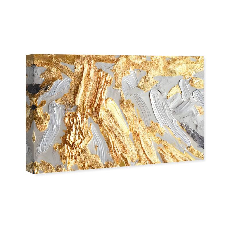 Wynwood Studio Abstract Angel Becoming Gold and Metallic Gold Glam Wall Art Canvas Print