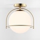 preview thumbnail 4 of 8, SAFAVIEH Lighting Valise Flush Mount - 13" W x 11" D x 11" H