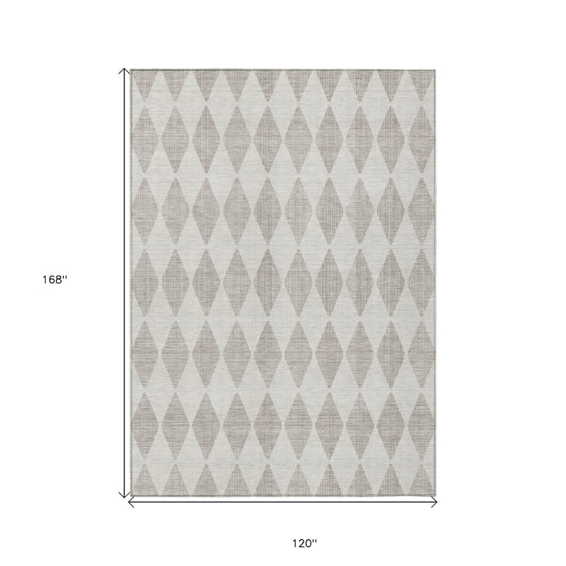 HomeRoots Geometric Transitional Rectangle Outdoor Rug