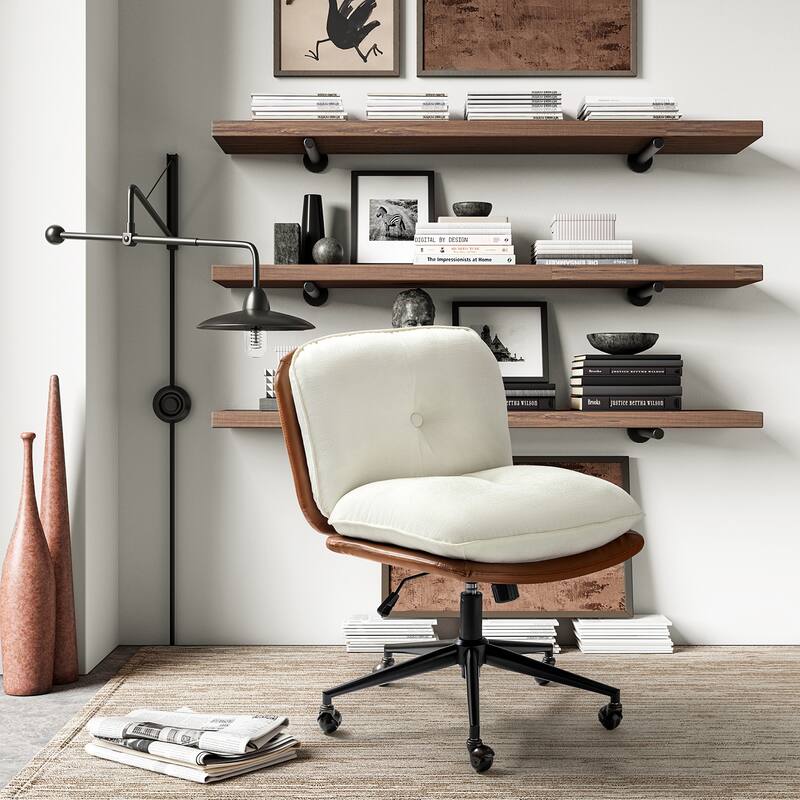 Lindsay Modern Tilting Criss Cross Home Office Chair by HULALA HOME