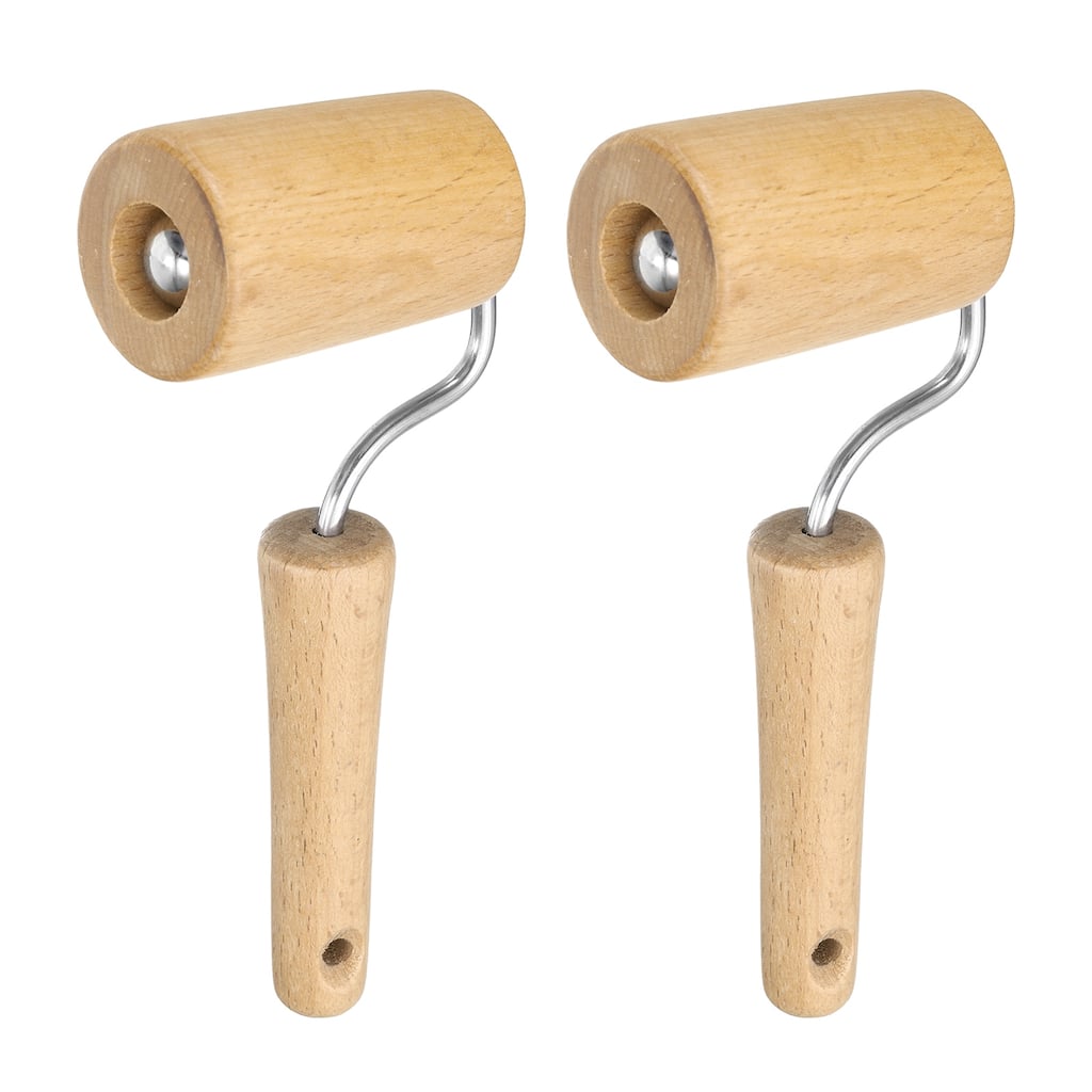 Rolling Pin 7.28" x 1.77" 7-Maple, Wood Color - Wood Color