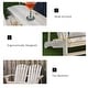 preview thumbnail 25 of 27, Outsunny Outdoor Adirondack Chair Bench for Two with Ergonomic Design, Wide Armrests, & Fir Wood Build