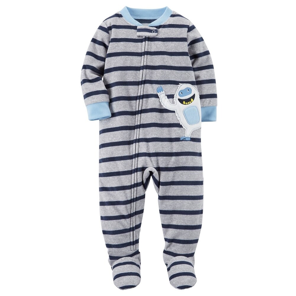 Shop Carter S Little Boys 1 Piece Abominable Snowman Fleece Pajamas 3 Toddler 3t Overstock 17990153