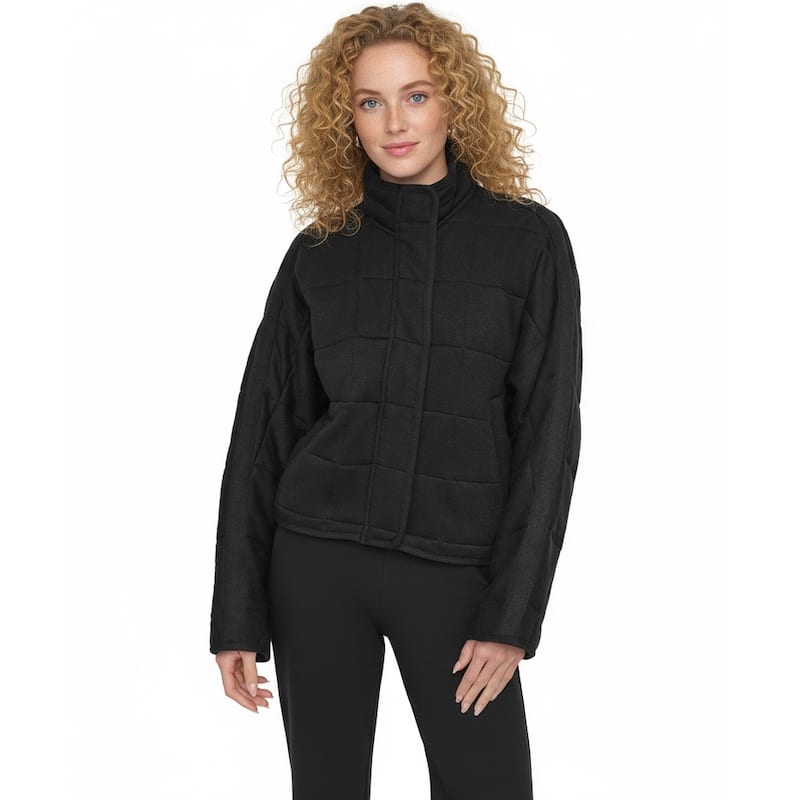 DKNY Quilted Zippered Jacket