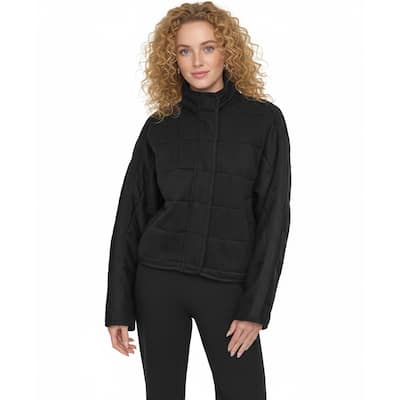 DKNY Quilted Zippered Jacket