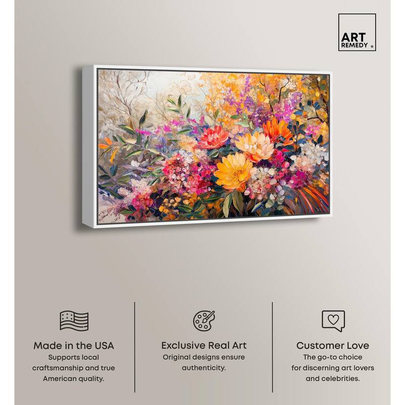 Amber Auras Canvas by Art Remedy