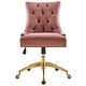 preview thumbnail 4 of 12, Regent Tufted Performance Velvet Office Chair