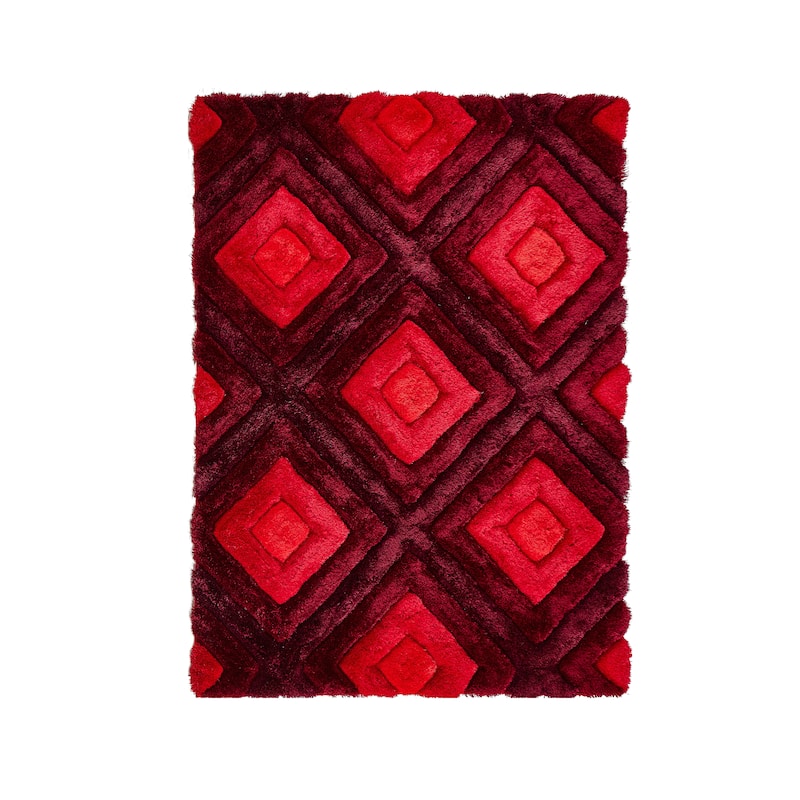 Mateos Collection Red Area Rug - 8' x 10'