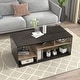 preview thumbnail 3 of 6, Noella Contemporary Brown 48-inch 8-Shelf Coffee Table by Furniture of America
