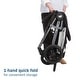 preview thumbnail 3 of 14, Gia XP Luxe 3-Wheel Travel System - Midnight Moon -Black-Grey