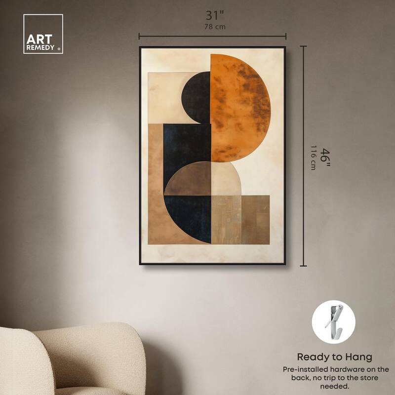 Divided Circle II Canvas by Art Remedy