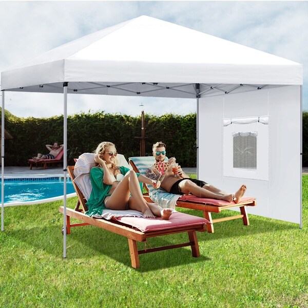 キャンプ DIY Waterproof 10x10ft Pop Up Canopy EZ up Tent with Bag