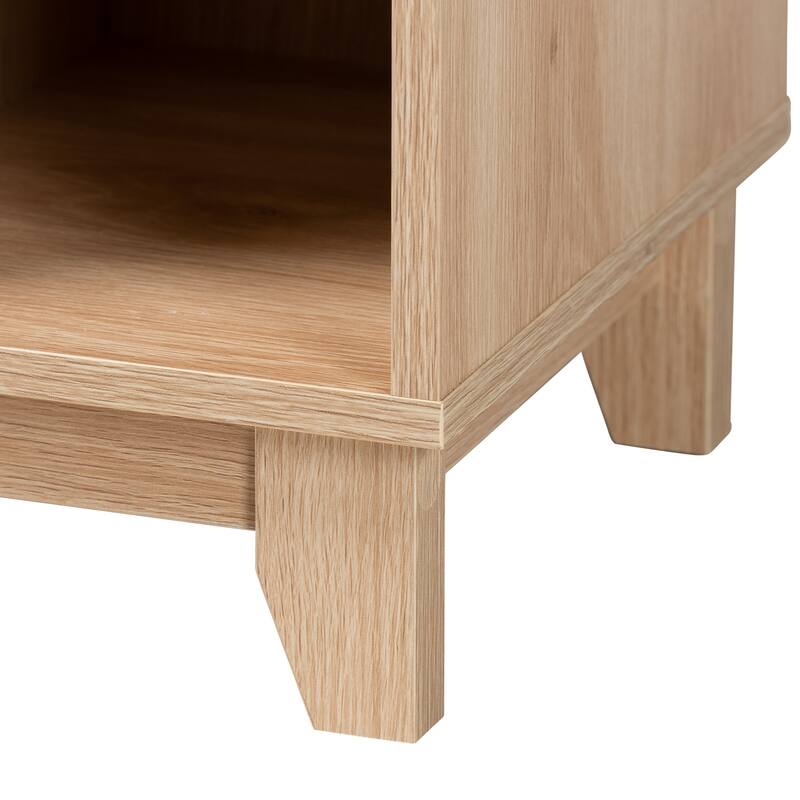 Mid Century End Table with Drawer - Finished Wood Side Table - Modern Accent Table - Living Room Nightstand - 22