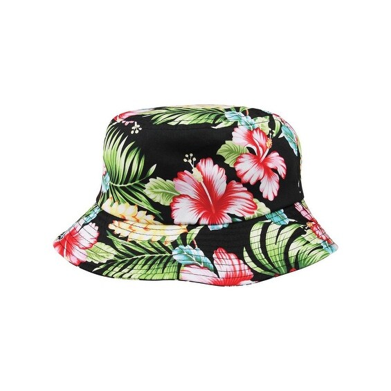 pink floral bucket hat