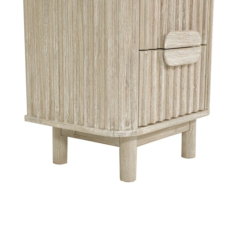 Willow 2-Drawer Acacia Nightstand