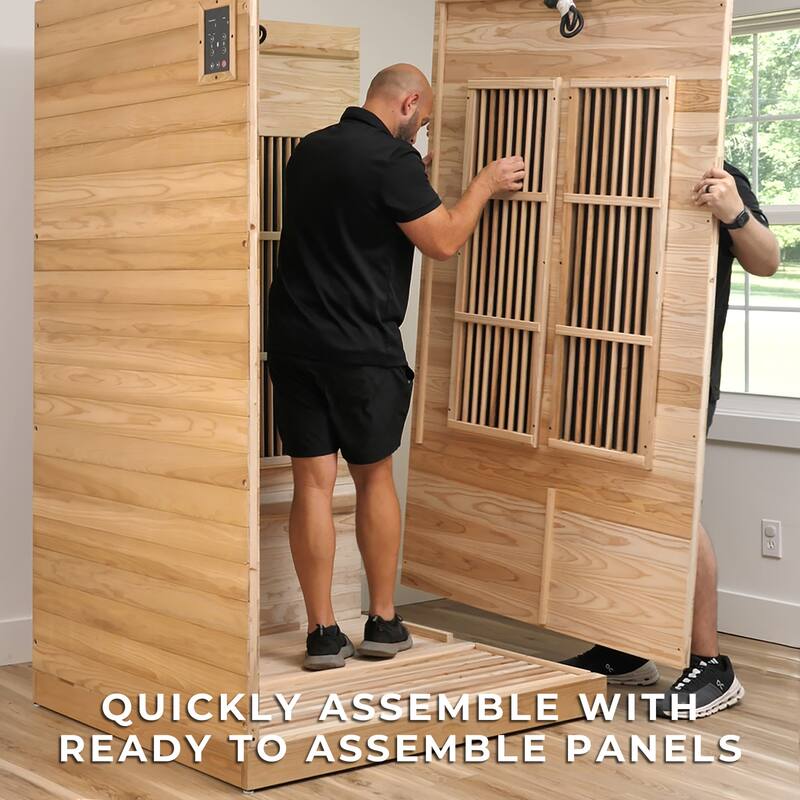 Backyard Discovery Rylan 2-Person Infrared Sauna, Red Light Therapy