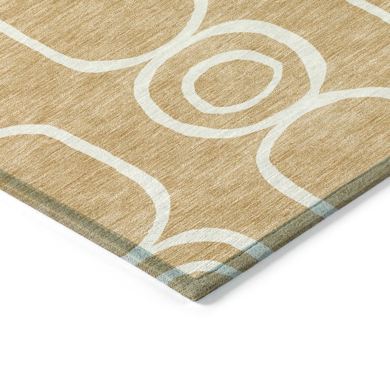 Machine Washable Indoor/ Outdoor Modern Vibe Chantille Rug