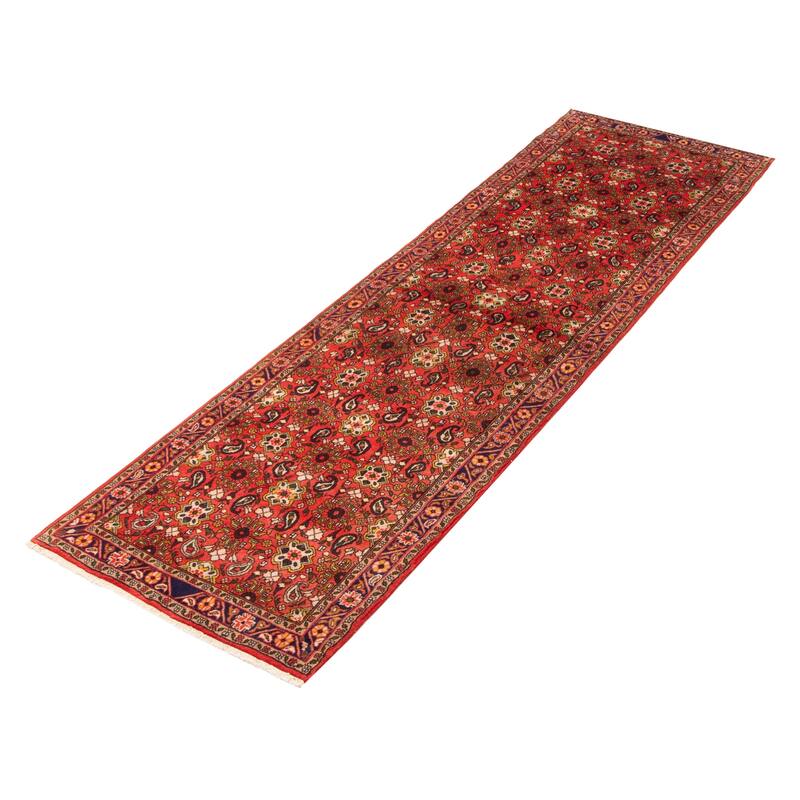 ECARPETGALLERY Hand-knotted Kayseri Red Wool Rug - 2' 8" x 9' 7"