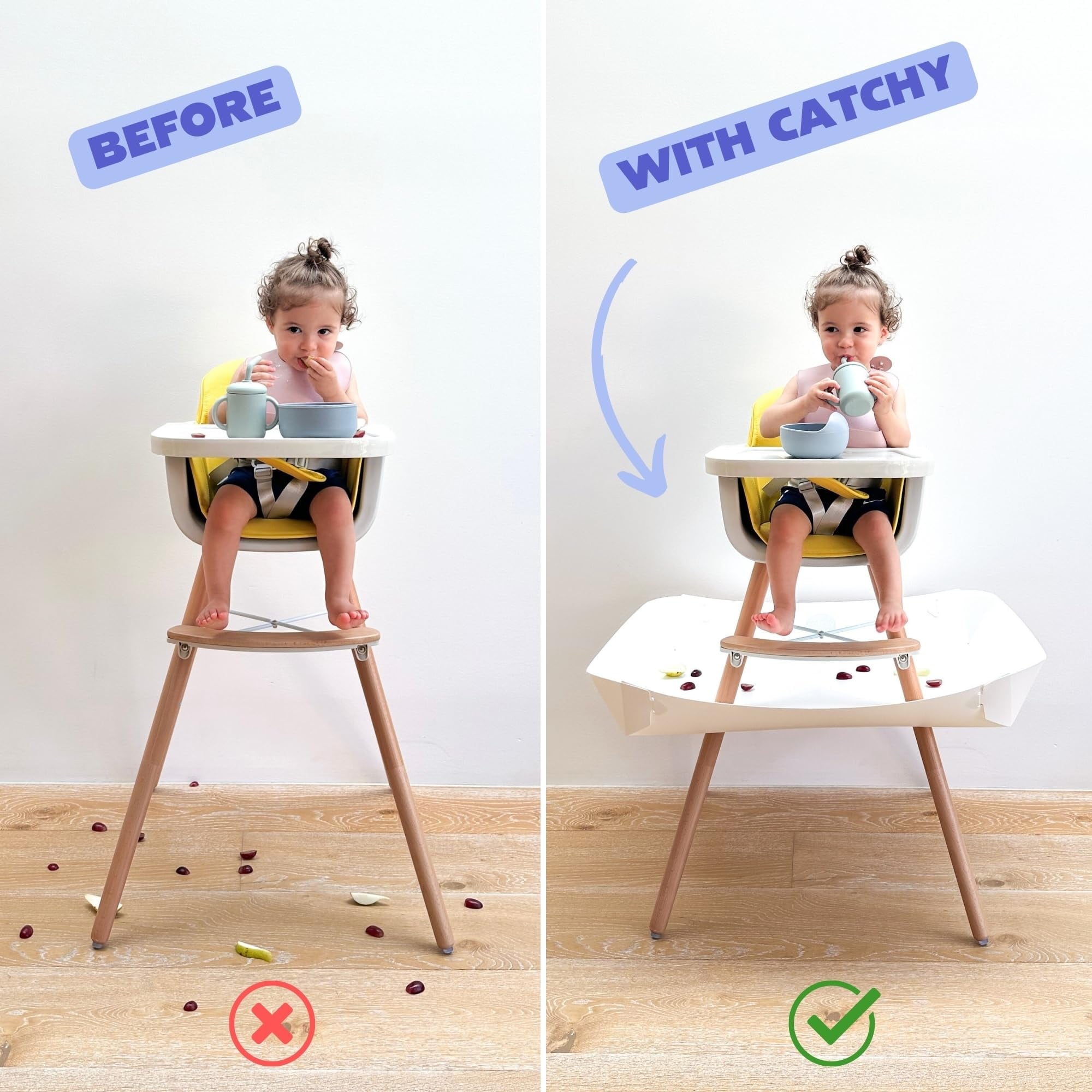 Food and Mess Catcher Compatible with Mallify 3-in-1 Convertible