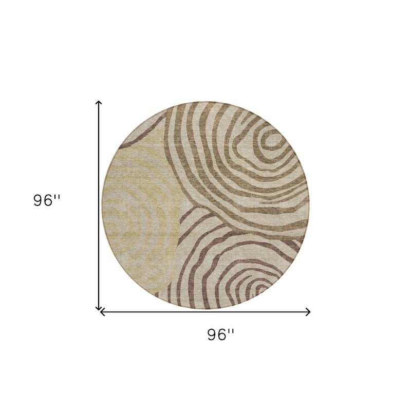 HomeRoots Abstract Transitional Rectangle Outdoor Rug