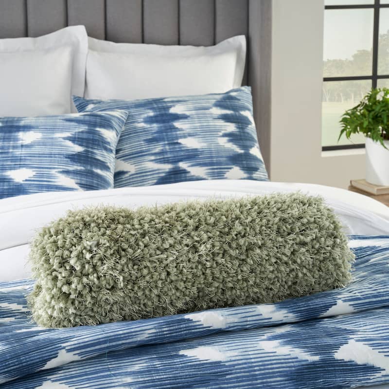 Mina Victory Shag Solid Throw Pillow