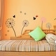 preview thumbnail 3 of 3, Walplus Pink Black Dandelion Flower Wall Sticker Nursery Decor Decal