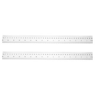 Empty Inch Ruler Clear Plastic Ruler Metric Inch Straight End Ruler with Black Scale ...