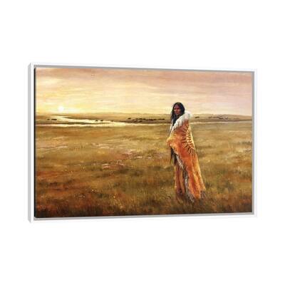iCanvas "The Return Of White Buffalo Woman" by David Joaquin Framed Canvas Print