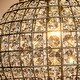 preview thumbnail 3 of 12, 1/3-Light Retro Antique Gold Crystal Globe Chandelier Small Sphere Pendant Light - Antique Gold