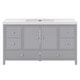 preview thumbnail 29 of 35, Christopher Knight Home - Modern 60-Inch Bathroom Vanity with Separate Sink and Soft-Close Storage
