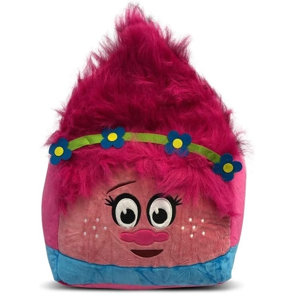 slide 2 of 3, Trolls Poppy 3D Bean Bag Ottoman Pouf