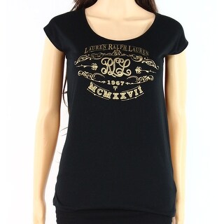 Shop Lauren Ralph Lauren New Solid Black Womens Size Xs Rll Logo Knit Top Free Shipping On Orders Over 45 Overstock 18288922
