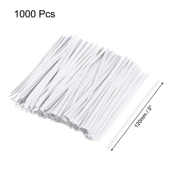 Long Strong Twist Ties 4.7 Inches Quality Kraft Closure Tie White 1000pcs Bed Bath & Beyond