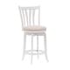 preview thumbnail 19 of 37, Hillsdale Furniture Savana Wood Upholstered Swivel Stool White and Cream - Counter Height - 23-28 in.