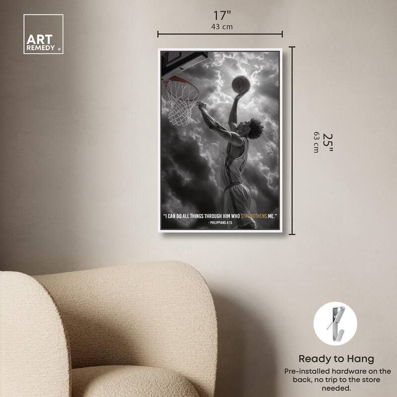 Strengthen Me Canvas by Art Remedy