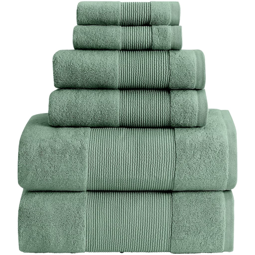 Modern Threads Air Cloud 6-Piece Bath Towel Set
