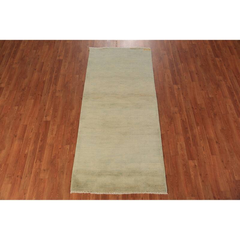 Gabbeh Oriental Runner Rug Hand-Knotted Multi-Color Wool Carpet - 2'10" x 6'7"