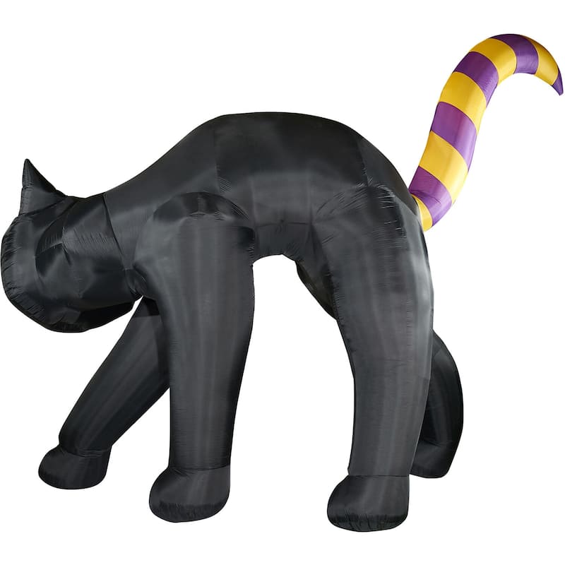 Haunted Hill Farm 9.8-Ft. Tall Inflatable Pre-Lit Black Cat