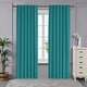 preview thumbnail 8 of 30, Deconovo Back Tab 42 Width Curtains Panel Pair 42 x 45 - Turquoise