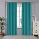 preview thumbnail 30 of 36, Deconovo Back Tab Blackout 42 Width Curtains (2 Panel) 42 x 84 - Turquoise