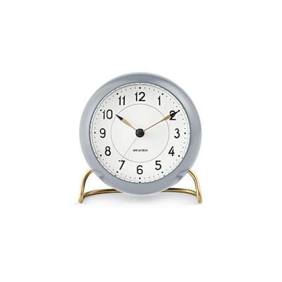 Arne Jacobsen Station Table Clock, Ø: 4.3"