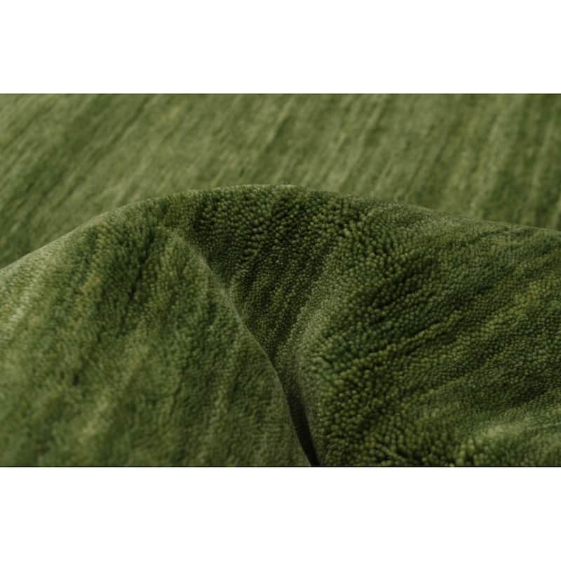 Kashkuli Gabbeh Green Rug 4'9" x 6'6" - 4'9 x 6'6