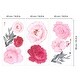 preview thumbnail 5 of 5, Walplus Elegant Oversized Blush Pink Peonies Wall Stickers Decals