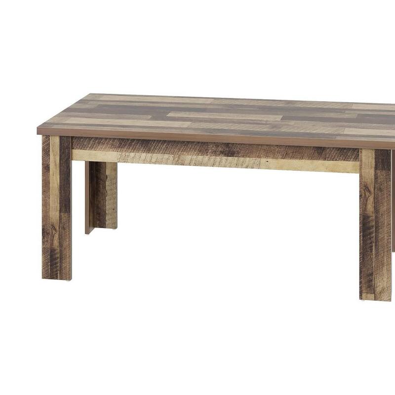 Farmhouse Kitchen 63" Dining Table for 4-6 - N/A - Brown