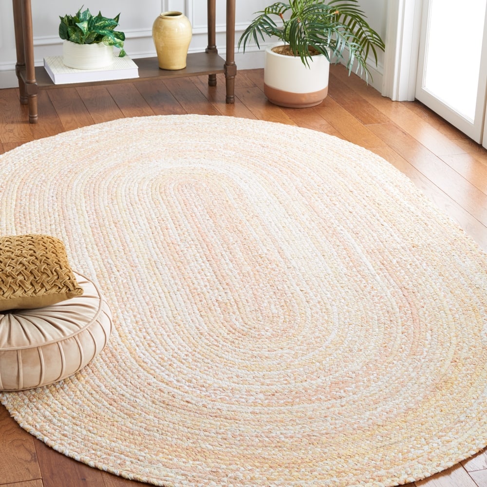 SAFAVIEH, Handmade Braided Teodora Country Cotton Rug