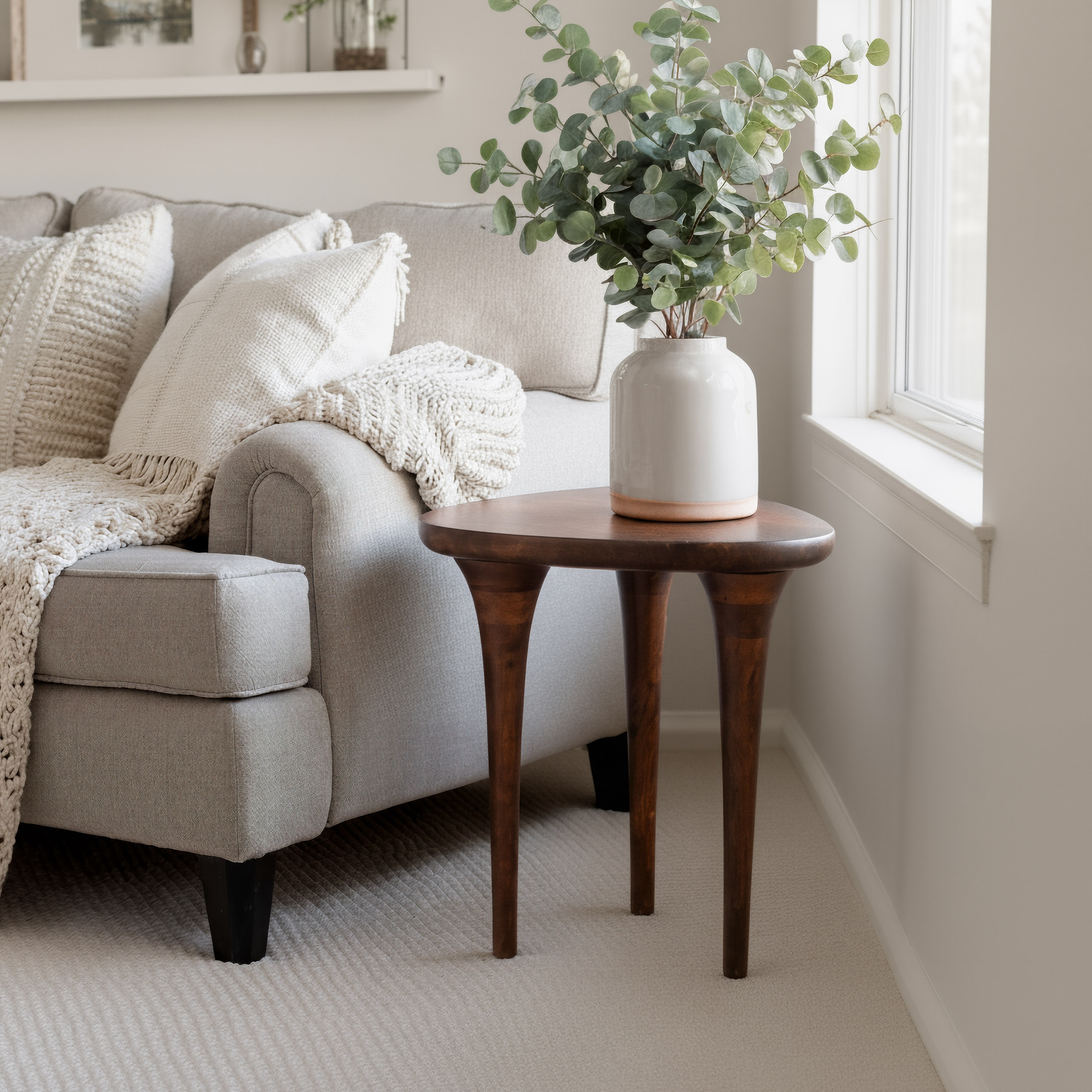 Spiker Side Table Walnut