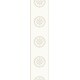 preview thumbnail 1 of 4, Seabrook Designs Ronan Medallion Non-Woven Unpasted Wallpaper Border 5.9 in. W x 16.5 ft. L - Cream & Metallic Cookie