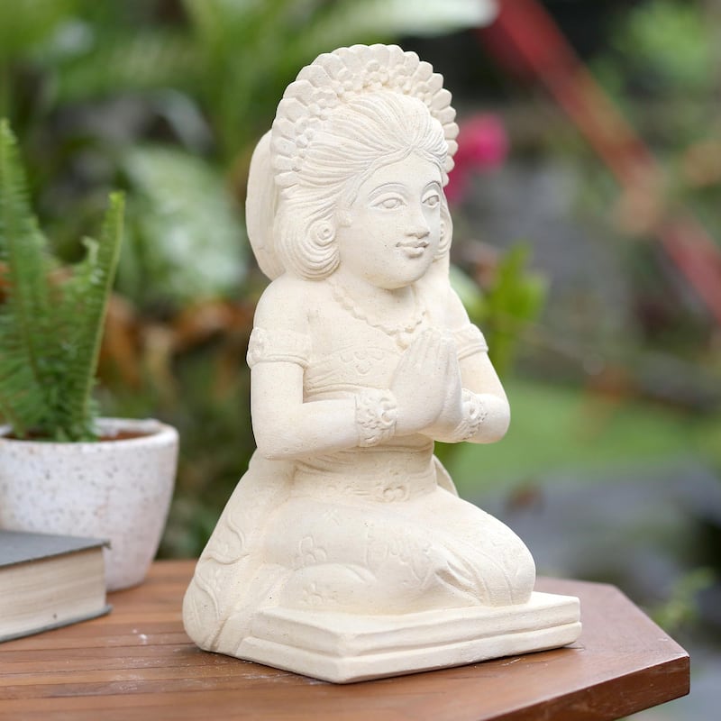 Novica Handmade Balinese Jegeg Sandstone Sculpture