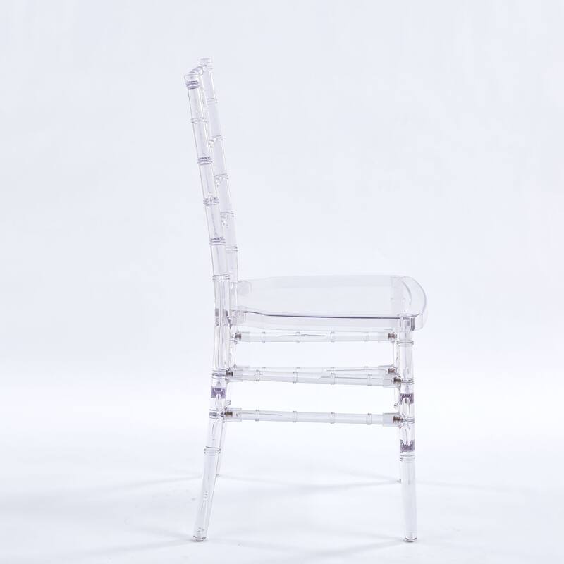 Transparent Plastic Parsons chair Set of 4