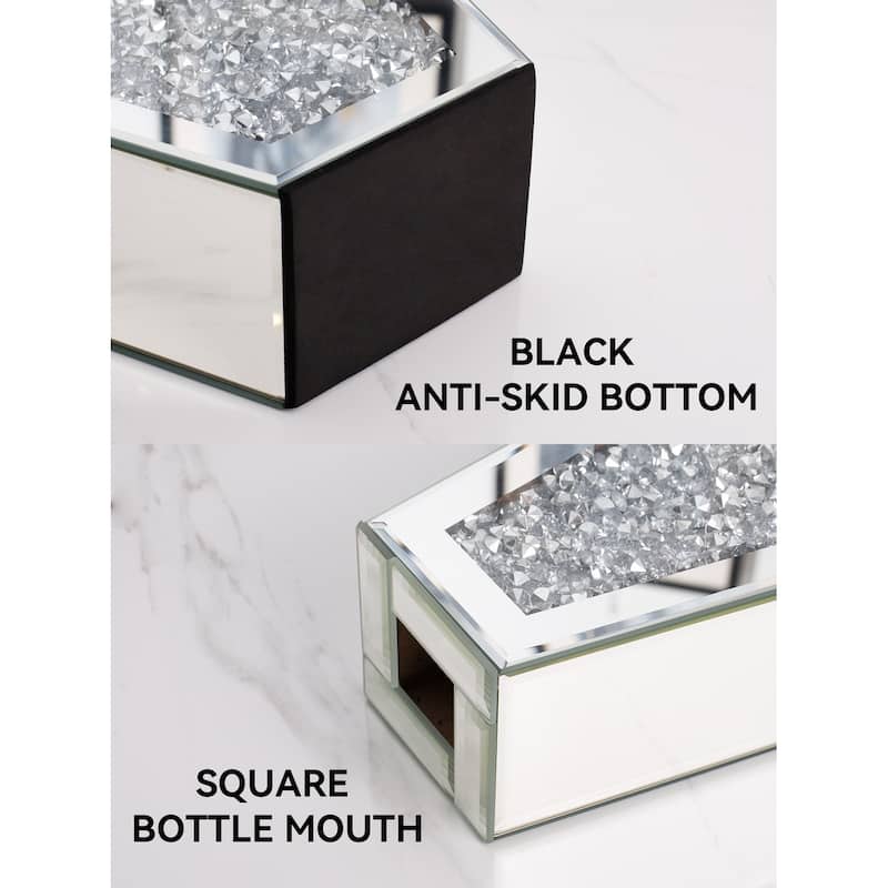 12 In Modern Mirrored Glass Table Vase
